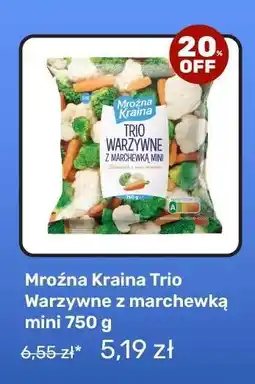 Biedronka Mroźna Kraina Trio Warzywne z marchewką mini 750 g oferta