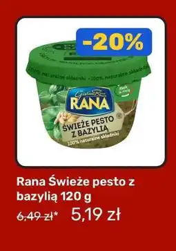 Biedronka Rana Świeże pesto z bazylią 120 g oferta