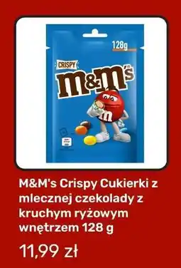 Biedronka M&M's Crispy Cukierki z mlecznej czekolady z kruchym ryżowym wnętrzem 128 g oferta
