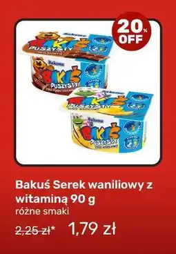 Biedronka Bakuś Serek waniliowy z witaminą 90 g oferta