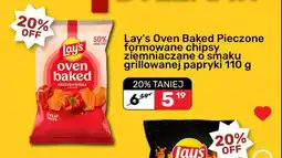 Biedronka Lay's Oven Baked Pieczone formowane chipsy ziemniaczane o smaku grillowanej papryki 110 g oferta