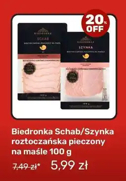 Biedronka Biedronka Schab/Szynka roztoczańska pieczony na maśle 100 g oferta