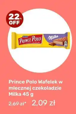 Biedronka Prince Polo Wafelek w mlecznej czekoladzie Milka 45 g oferta