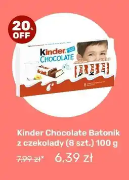 Biedronka Kinder Chocolate Batonik z czekolady (8 szt.) 100 g oferta