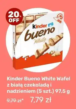 Biedronka Kinder Bueno White Wafel z białą czekoladą i nadzieniem (5 szt.) 97,5 g oferta
