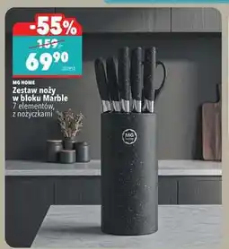 Biedronka Zestaw noży w bloku Marble oferta