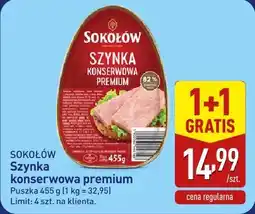 ALDI SOKOŁÓW Szynka konserwowa premium oferta
