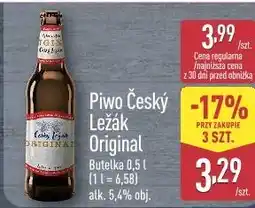 ALDI Piwo Český Ležák Original oferta