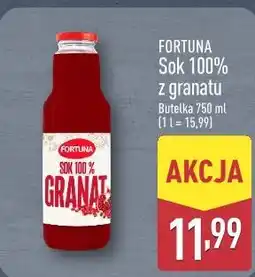 ALDI Fortuna Sok 100% z granatu oferta