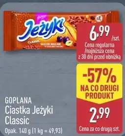 ALDI Goplana Ciastka Jeżyki Classic oferta