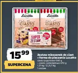 Netto Zestaw mieszanek do ciast + forma do pieczenia Lucatto oferta