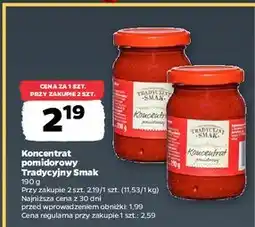 Netto Koncentrat pomidorowy Tradycyjny Smak oferta