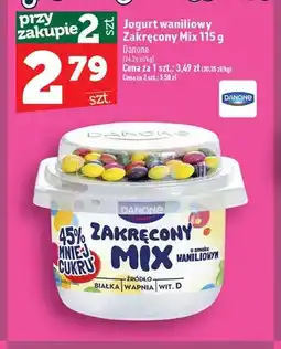 Topaz Jogurt waniliowy Zakręcony Mix Danone oferta