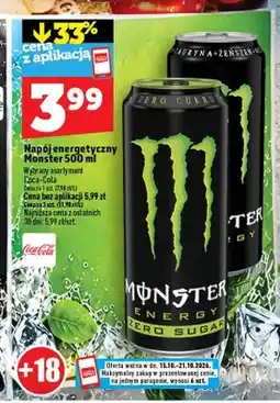 Topaz Napój energetyczny Monster Energy Zero Sugar oferta