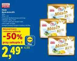 Lidl Masło ekstra Pilos 83% oferta