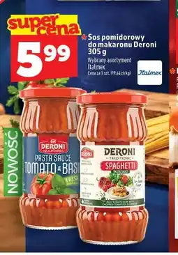 Topaz Sos pomidorowy do makaronu Deroni Tomato & Basil oferta
