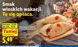 Lidl Minicalzone margherita z mozzarellą i pomidorami oferta