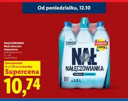 Lidl Woda mineralna niegazowana Nałęczowianka 6-pak oferta