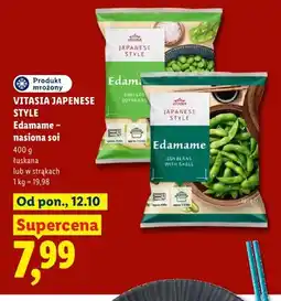 Lidl Edamame nasiona soi łuskana Vitasia Japanese Style oferta