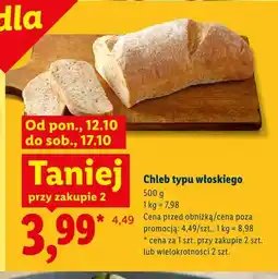 Lidl Chleb typu włoskiego oferta