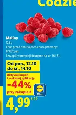 Lidl Maliny oferta