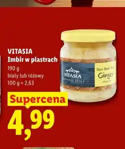 Lidl Imbir w plastrach biały Vitasia oferta