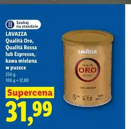 Lidl Kawa mielona w puszce Qualità Oro Lavazza oferta