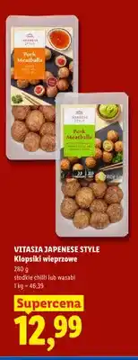 Lidl Klopsiki wieprzowe wasabi Vitasia Japanese Style oferta