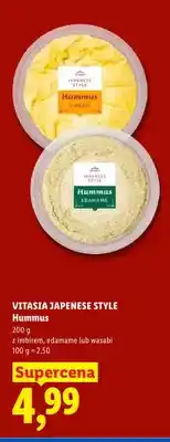 Lidl Hummus z imbirem Vitasia Japanese Style oferta