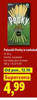 Lidl Paluszki Pocky w czekoladzie matcha oferta