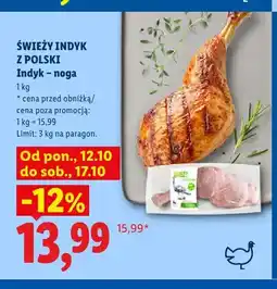 Lidl Indyk noga Świeży Indyk z Polski oferta