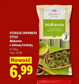 Lidl Makaron z zieloną herbatą Vitasia Japanese Style oferta
