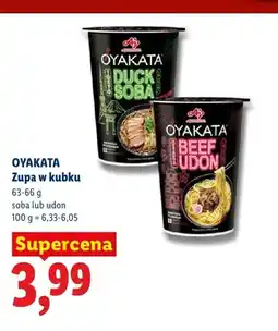 Lidl Zupa w kubku soba Oyakata oferta
