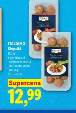 Lidl Klopsiki z pomidorami i serem mozzarella Italiamo oferta