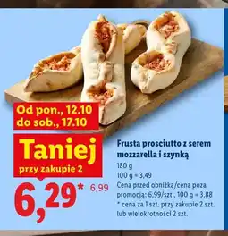 Lidl Frusta prosciutto z serem mozzarella i szynką oferta
