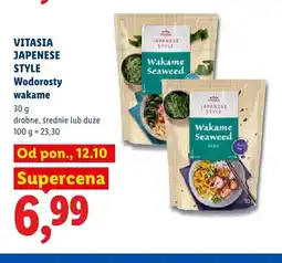 Lidl Wodorosty wakame drobne Vitasia Japanese Style oferta