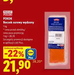 Lidl Boczek surowy wędzony Pikok oferta