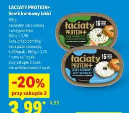 Lidl Serek kremowy lekki naturalny Łaciaty Protein+ oferta
