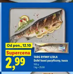 Lidl Dziki łosoś pacyficzny tusza Targ Rybny Lidla oferta