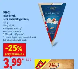 Lidl Ser z niebieską pleśnią Blue Rival Pilos oferta