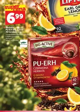Topaz Herbata Pu-Erh Big Active o smaku mandarynki z trawą cytrynową oferta