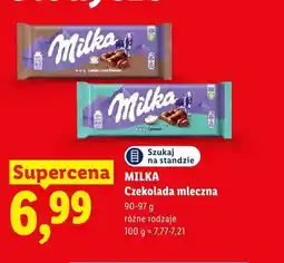 Lidl Czekolada mleczna Cappuccino Milka oferta