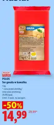 Lidl Ser gouda w kawałku Pilos oferta