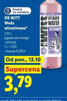Lidl Woda witaminowa jagoda Dr Witt oferta