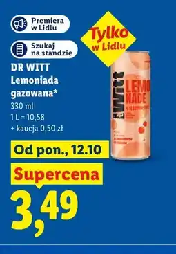 Lidl Lemoniada gazowana Dr Witt oferta
