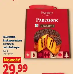 Lidl Babka panettone z kremem czekoladowym Favorina oferta