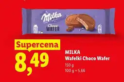 Lidl Wafelki Choco Wafer Milka oferta