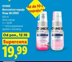 Lidl Koncentrat napoju Drop IN ZERO Vitamin Water Oshee oferta