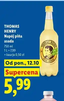 Lidl Napój piña asada Thomas Henry oferta