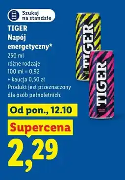 Lidl Napój energetyczny Tiger oferta